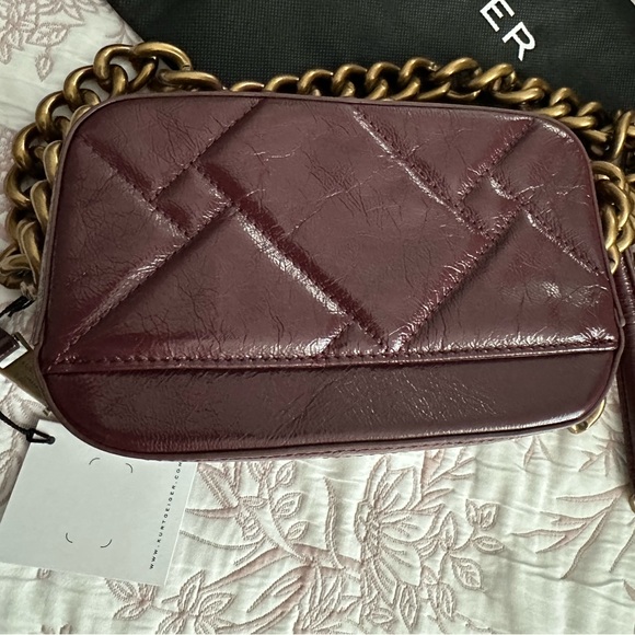 Kurt Geiger London Kensington Small Chain Camera Bag Wine - Picture 5 of 11